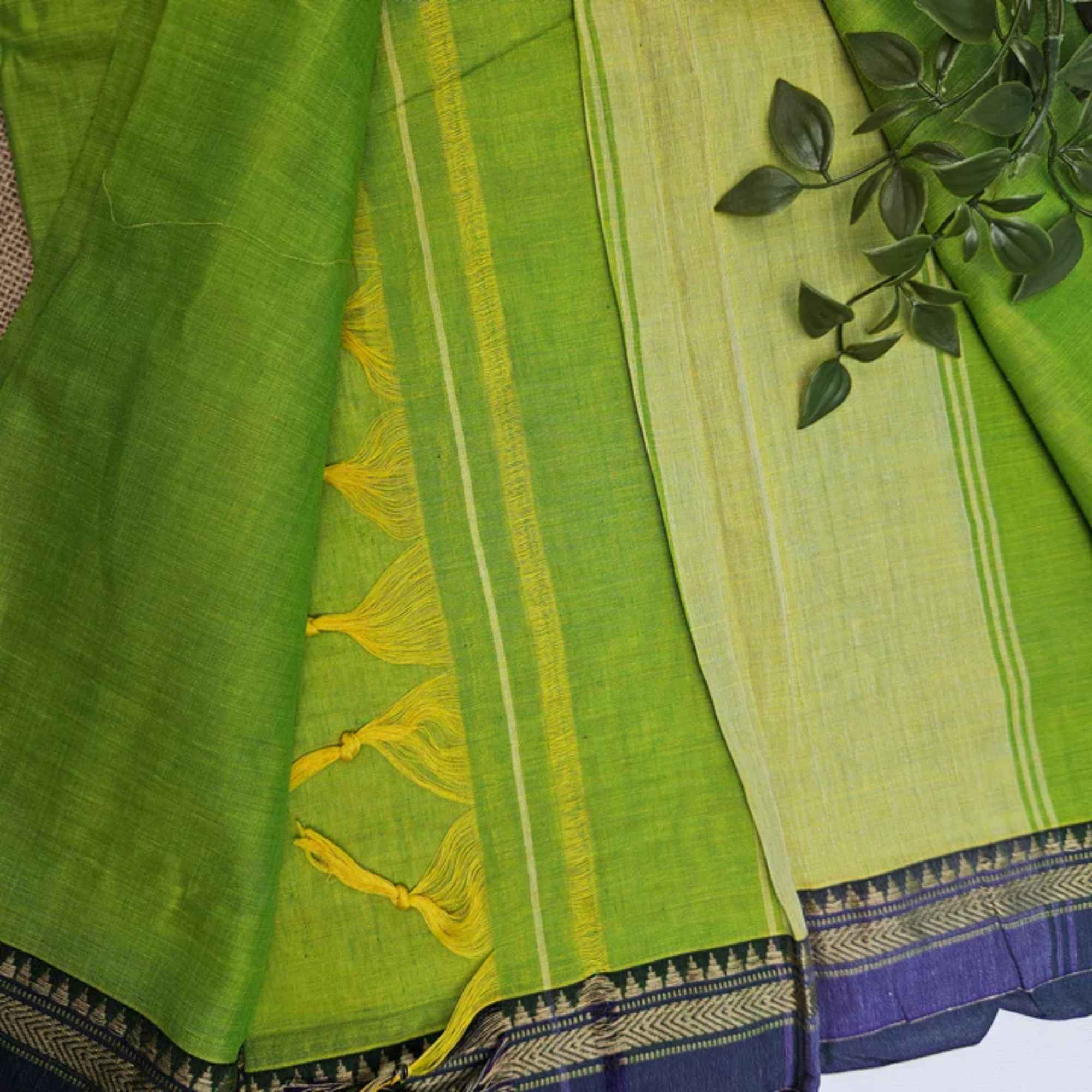 JISB Narayanpet Small Border Cotton Saree