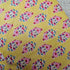 JISB Cotton Cambric Self Design Fabric, Yellow