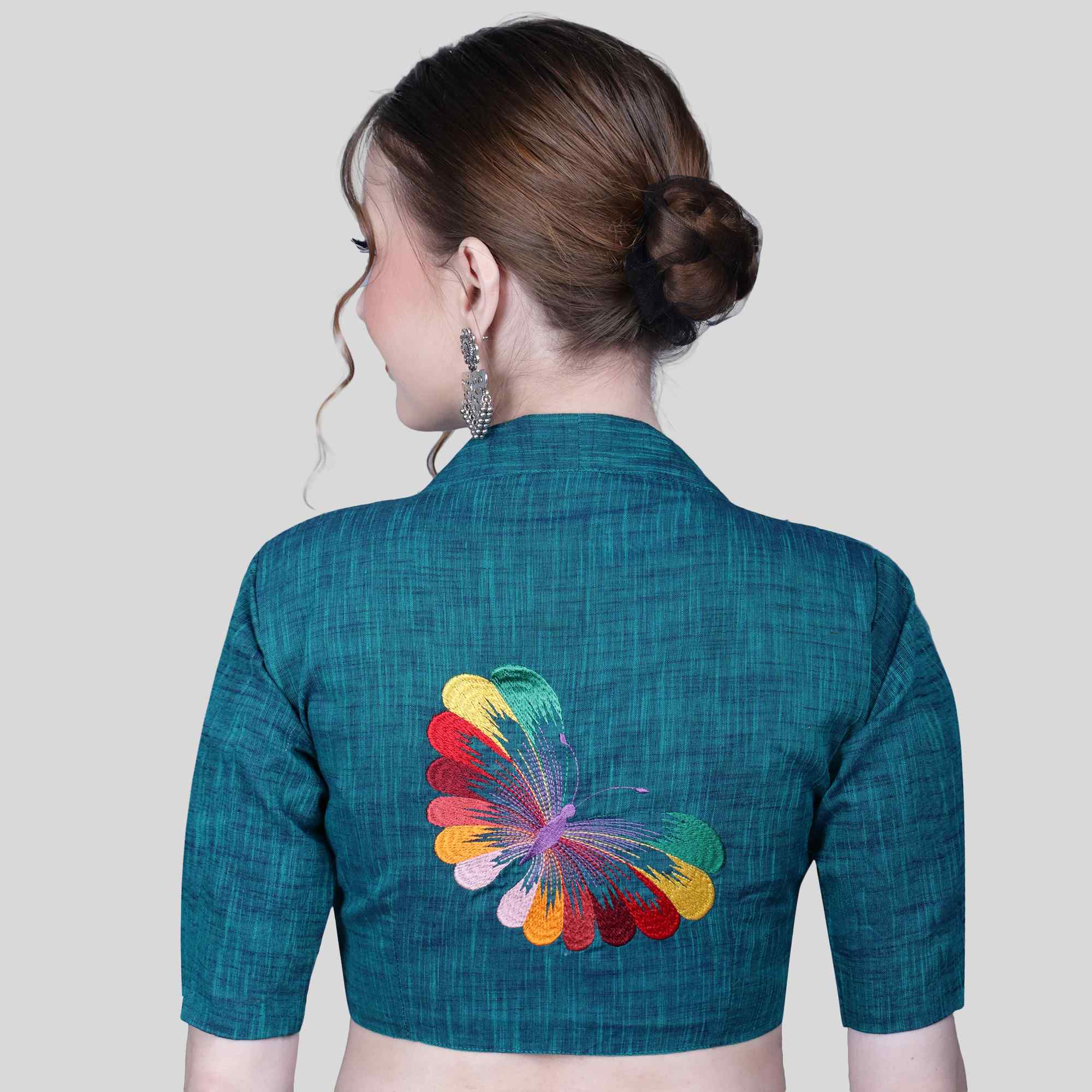 Women's Back Embroidered Blouse