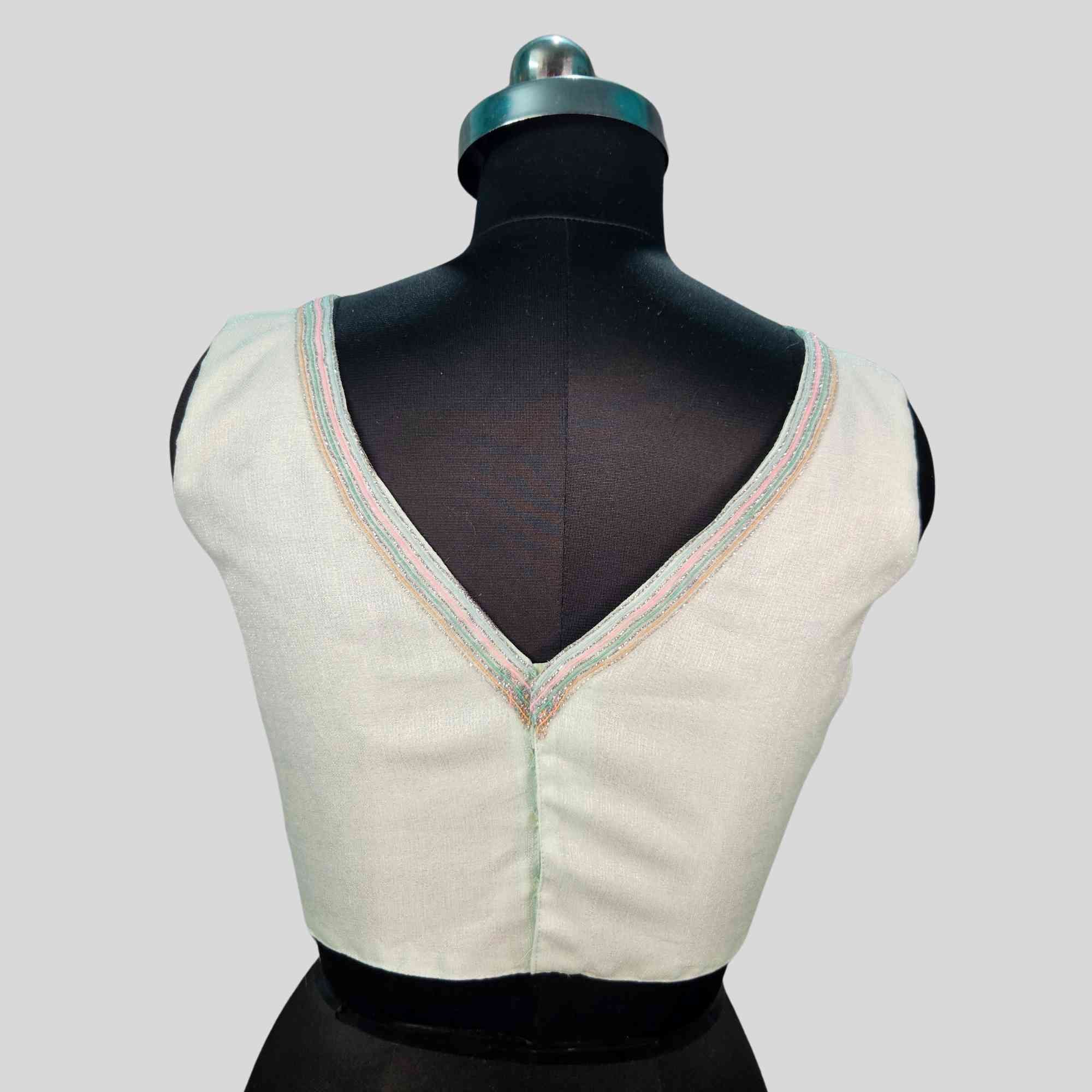 Cobra Silk Fabric Sleeveless Blouse