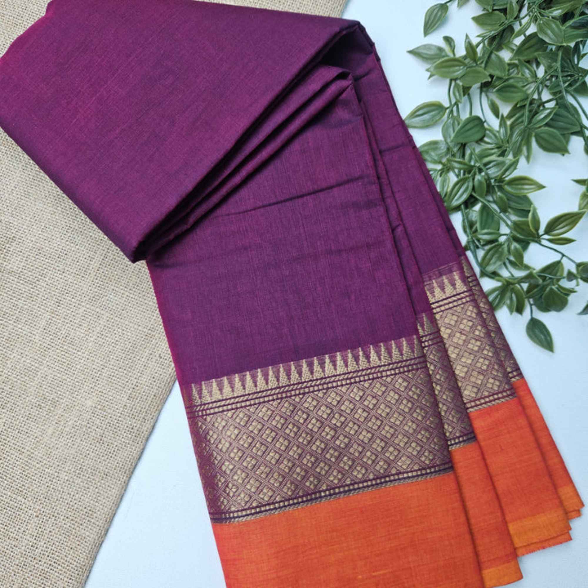 JISB Chettinad Cotton Saree