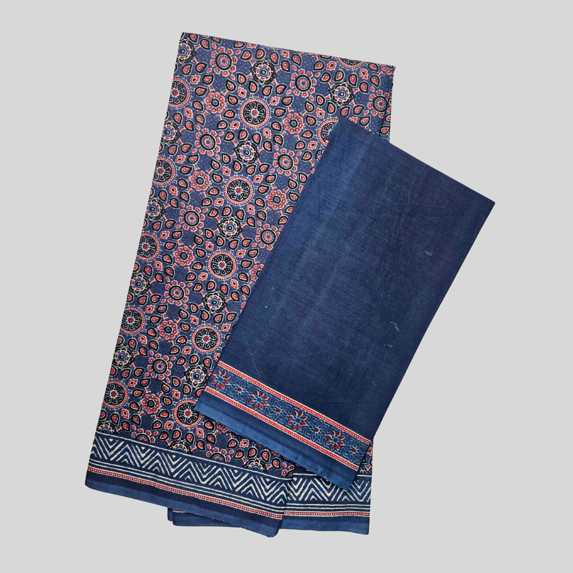 Ajrakh print sarees