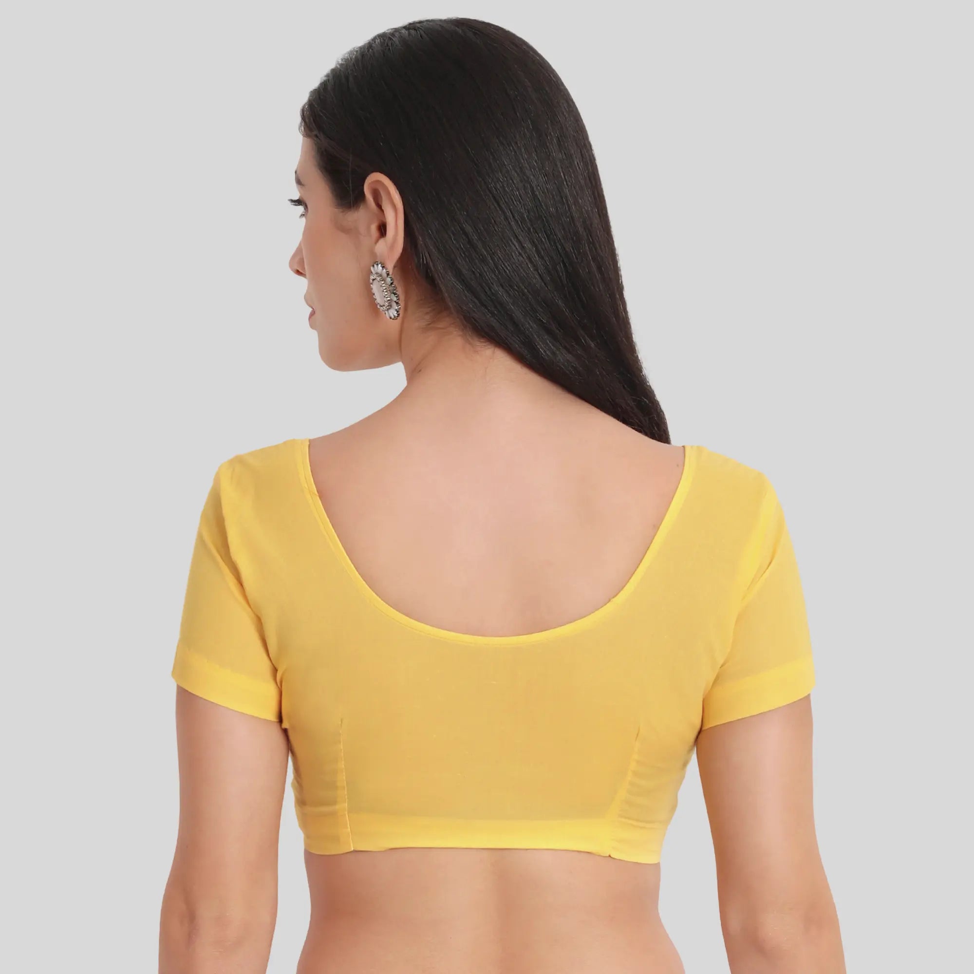 Yellow readymade blouse