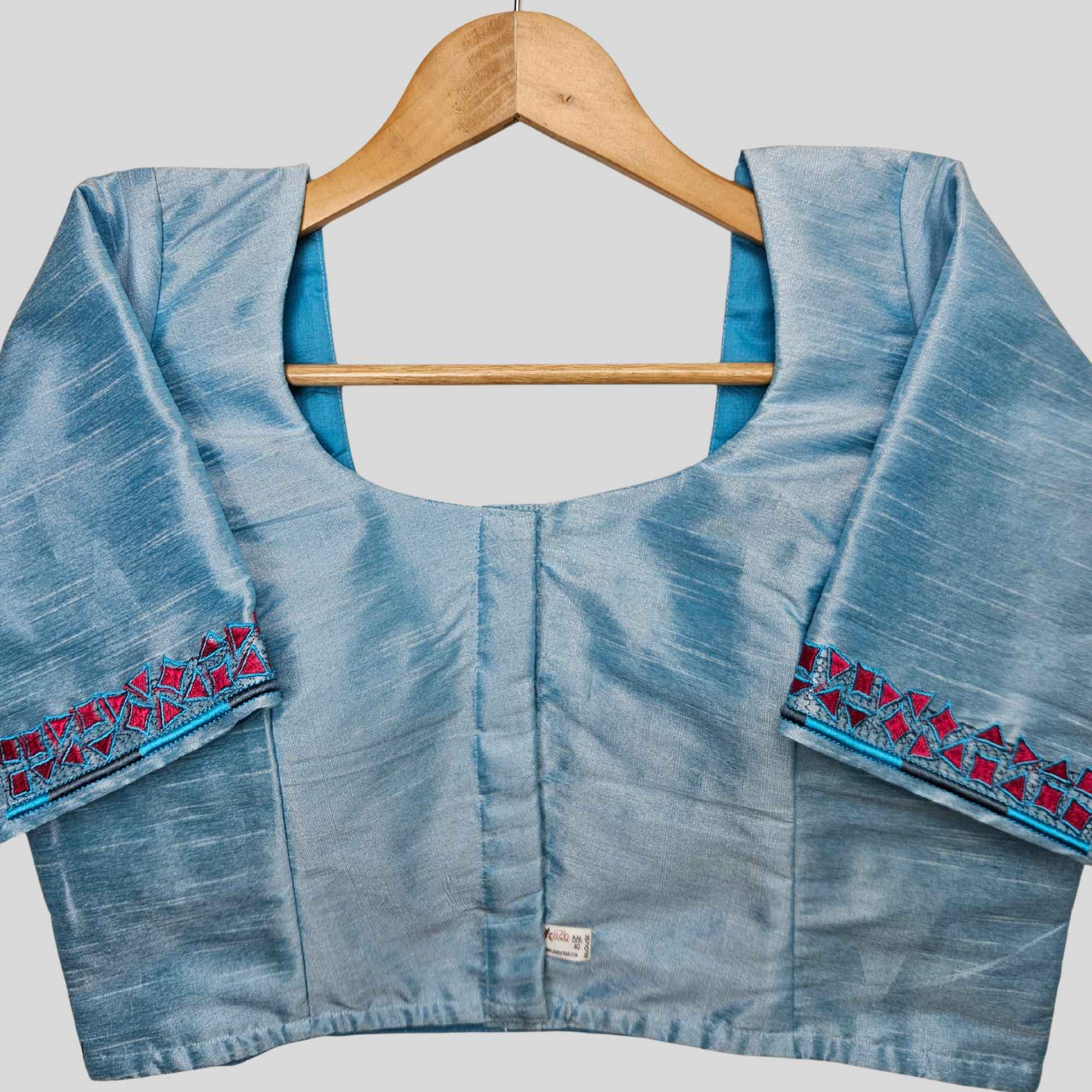 sleeve and back embroidery