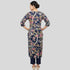 JISB Printed Cotton Straight cut  3/4 sleeve kurti
