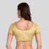 JISB Stitched Tissue Blouse with beads, Gold