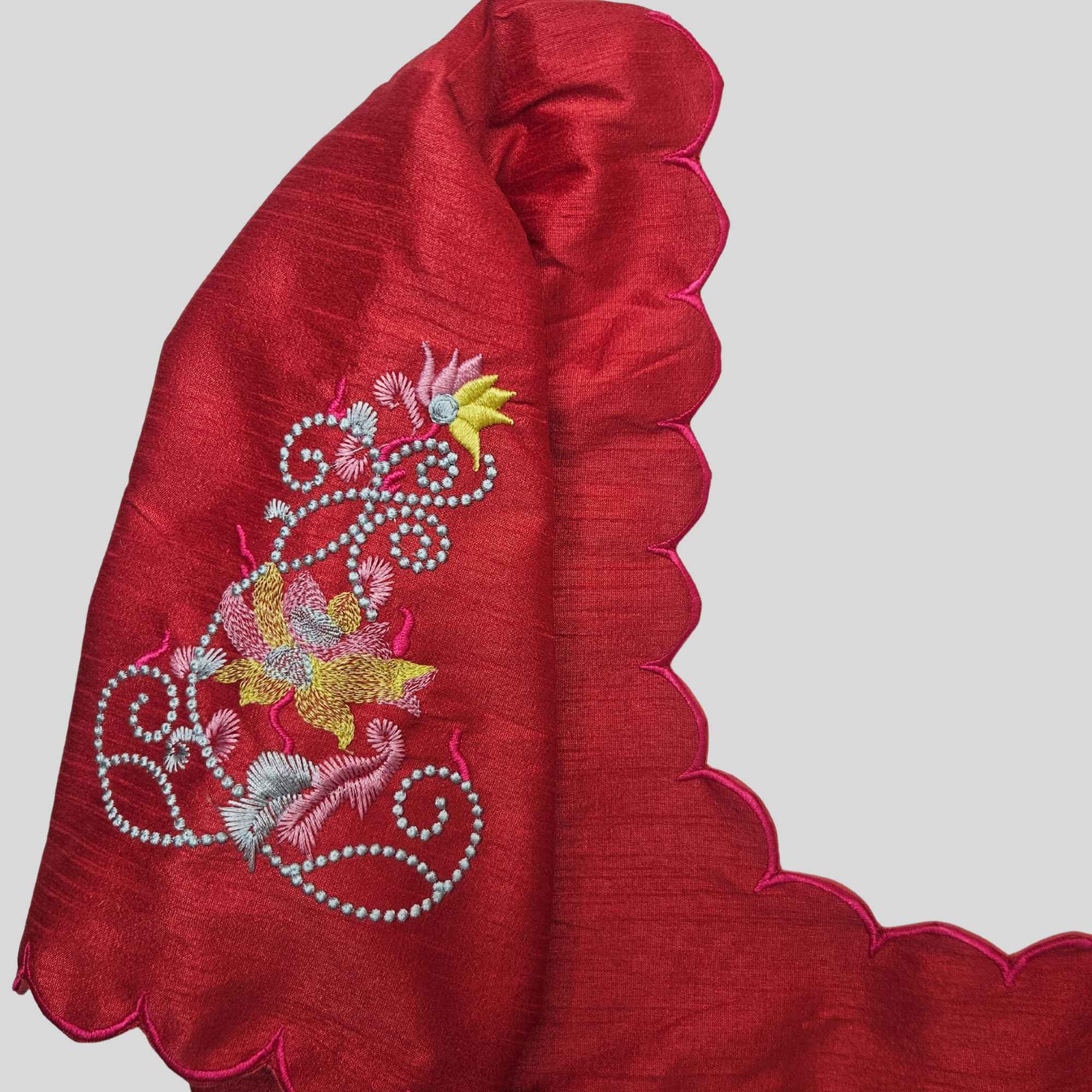 Embroidery Silk Cotton Readymade Blouse,Made To Order