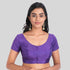 Purple silk cotton blouse