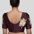 Floral embroidery blouse