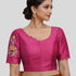 Embroidery Silk Cotton Readymade Blouse,Made To Order