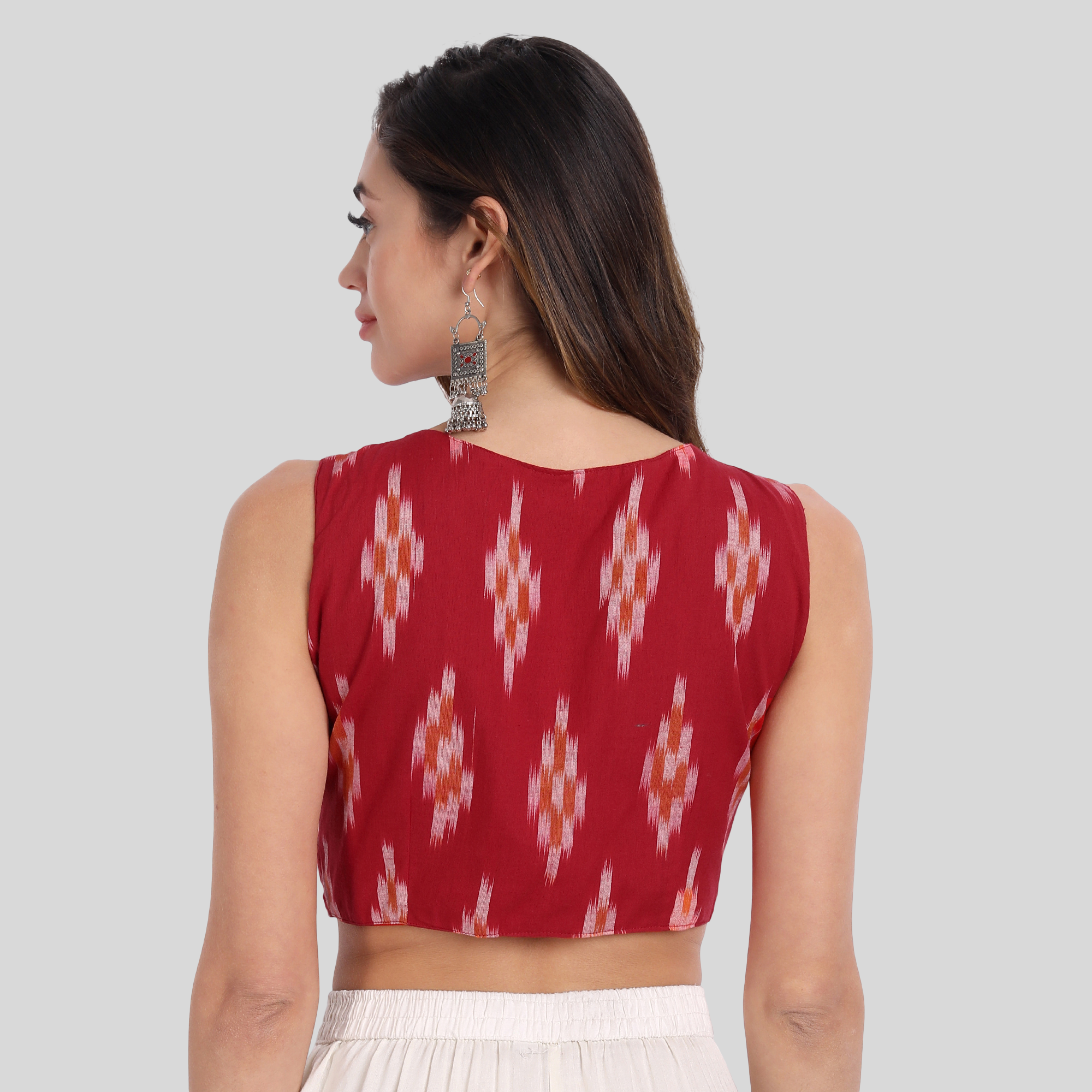 Pure Ikat Sleeveless blouse