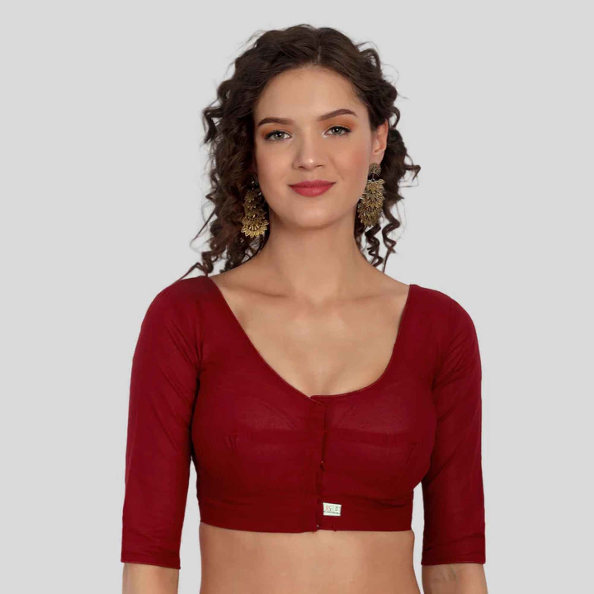 Women's Cotton Katori 3/4 Sleeve Blouse