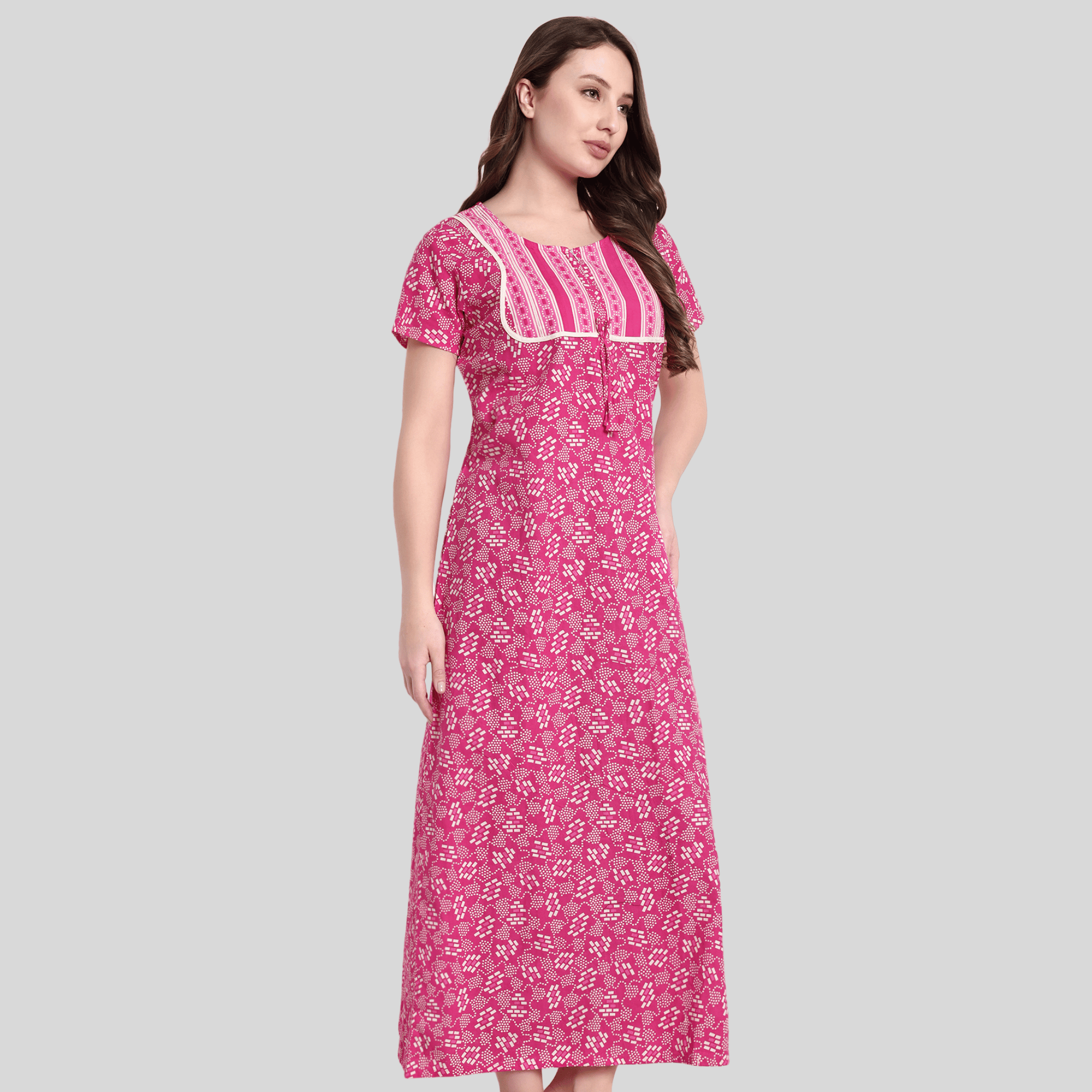 JISB Jaipur Cotton Printed Nighty