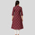Printed Cotton Kurti With Collar Neck and Umbrella Cut