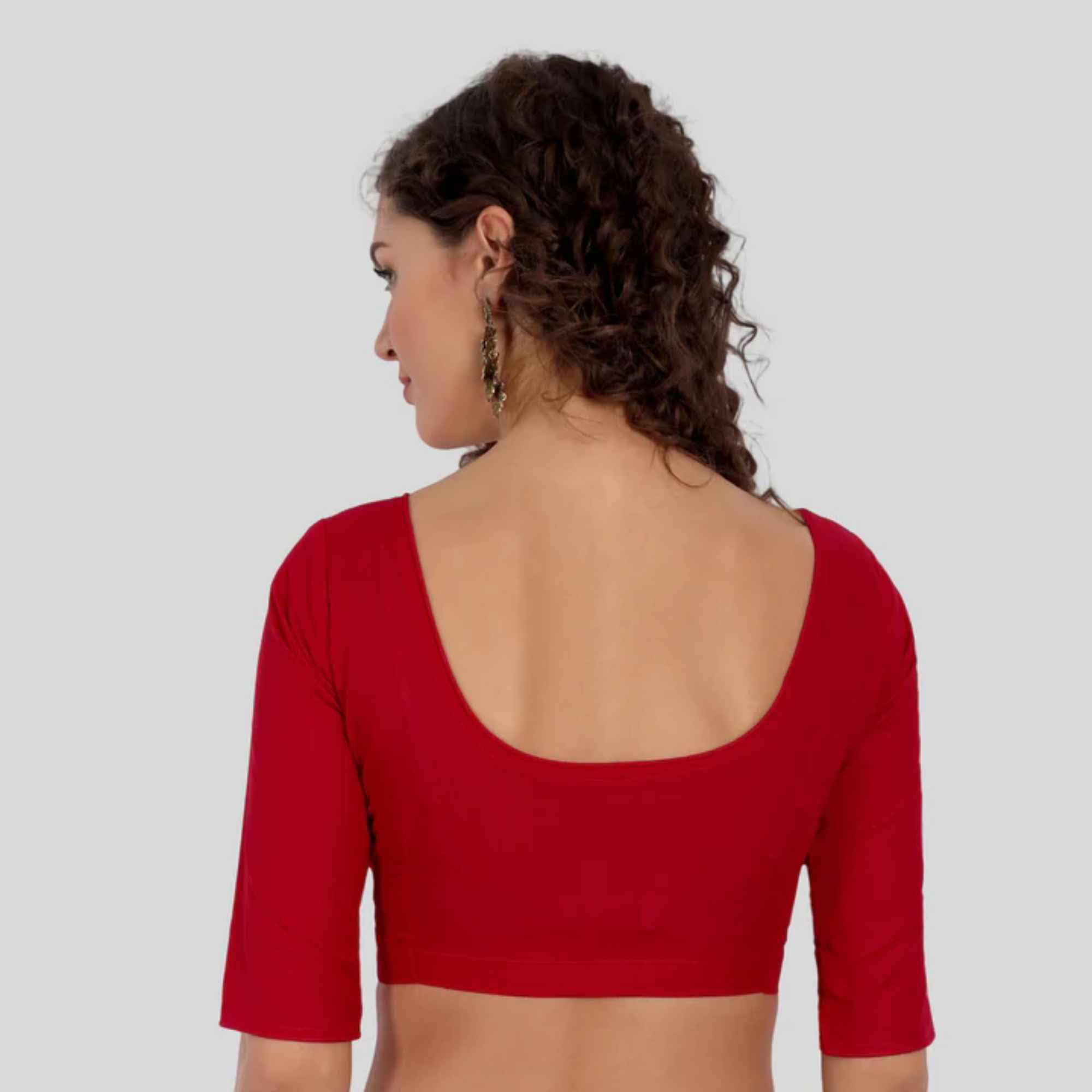 Women's Cotton Katori 3/4 Sleeve Blouse