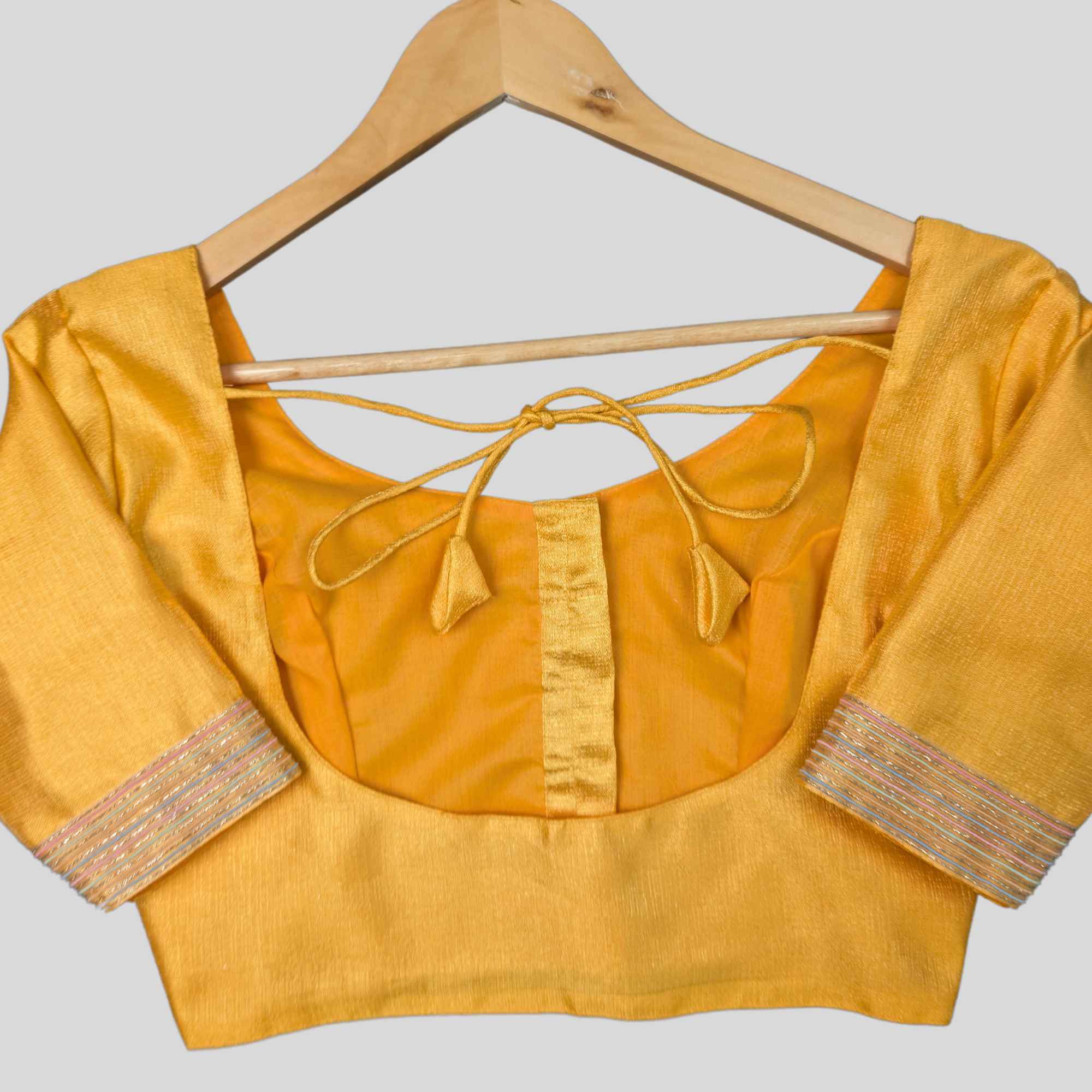 women cobra silk blouse yellow