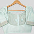 women cobra silk blouse green