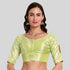 Green Silver tissue readymade blouse online