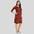 Women flower printed cotton kurti