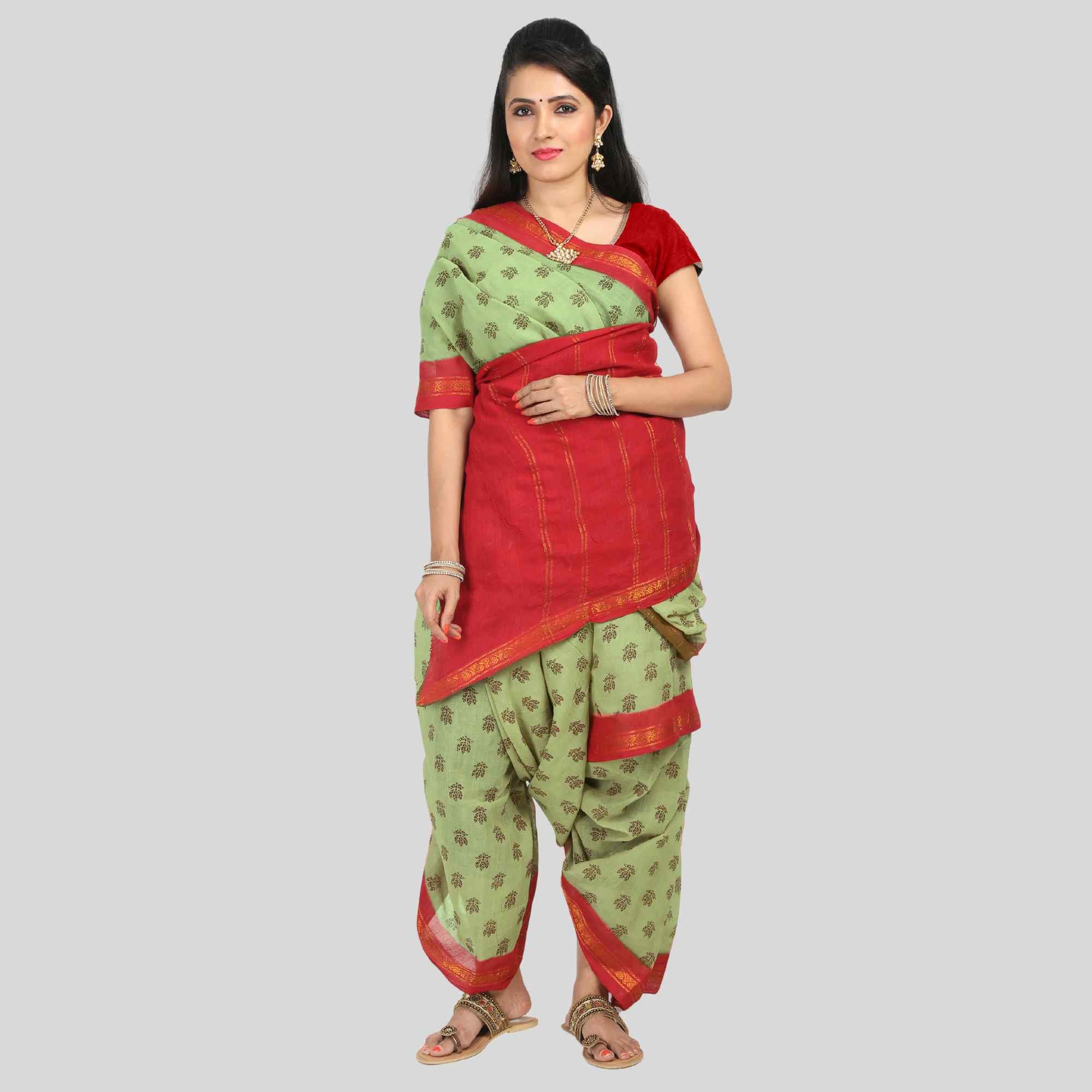 Sungudi cotton 9 yards madisar saree