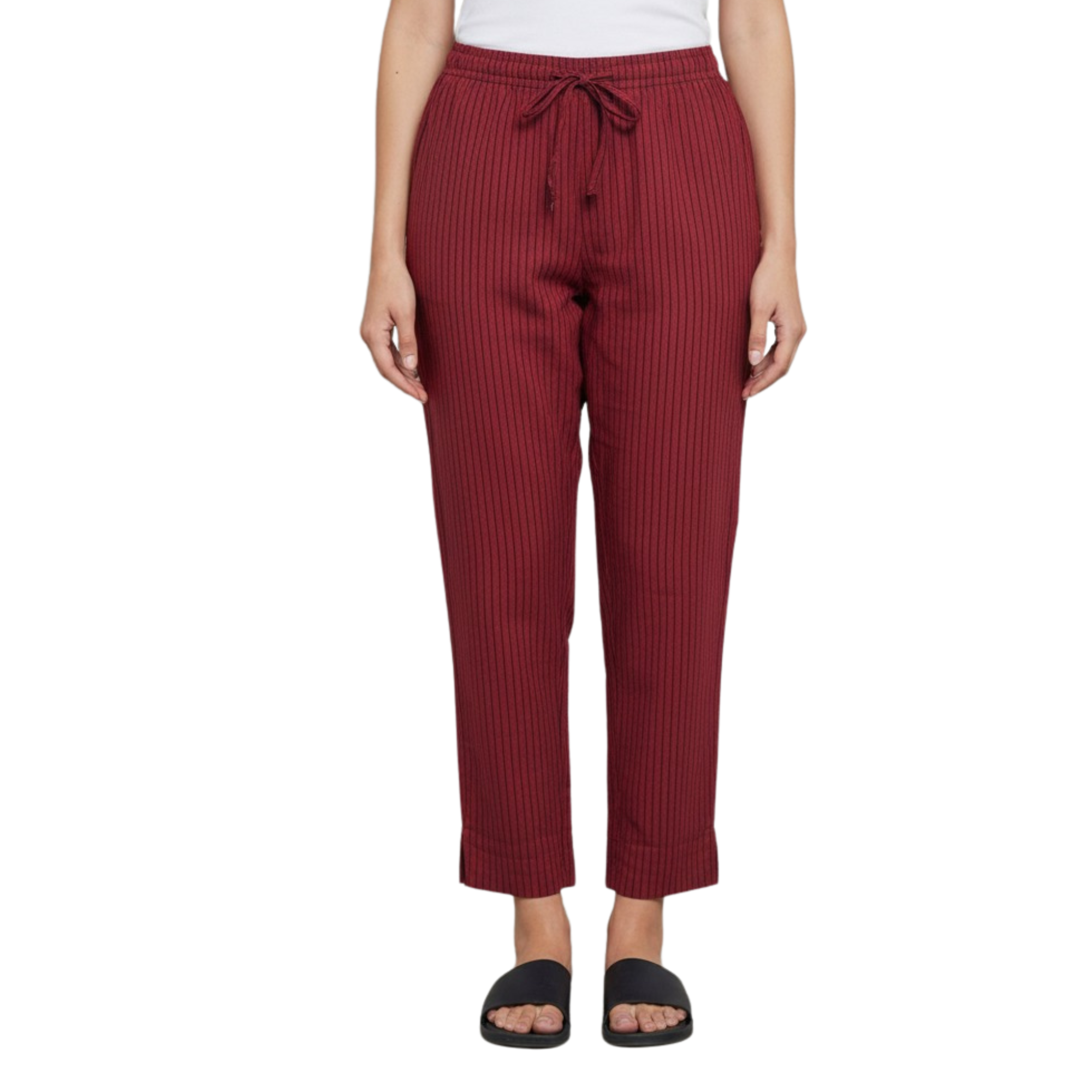 JISB Cotton Thin Striped Casual Wear Pant