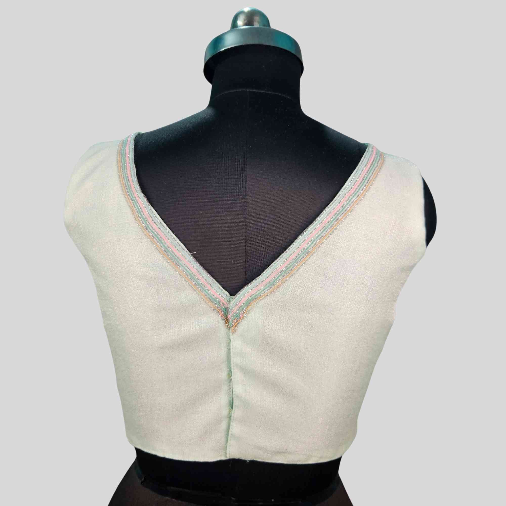 Cobra Silk Fabric Sleeveless Blouse