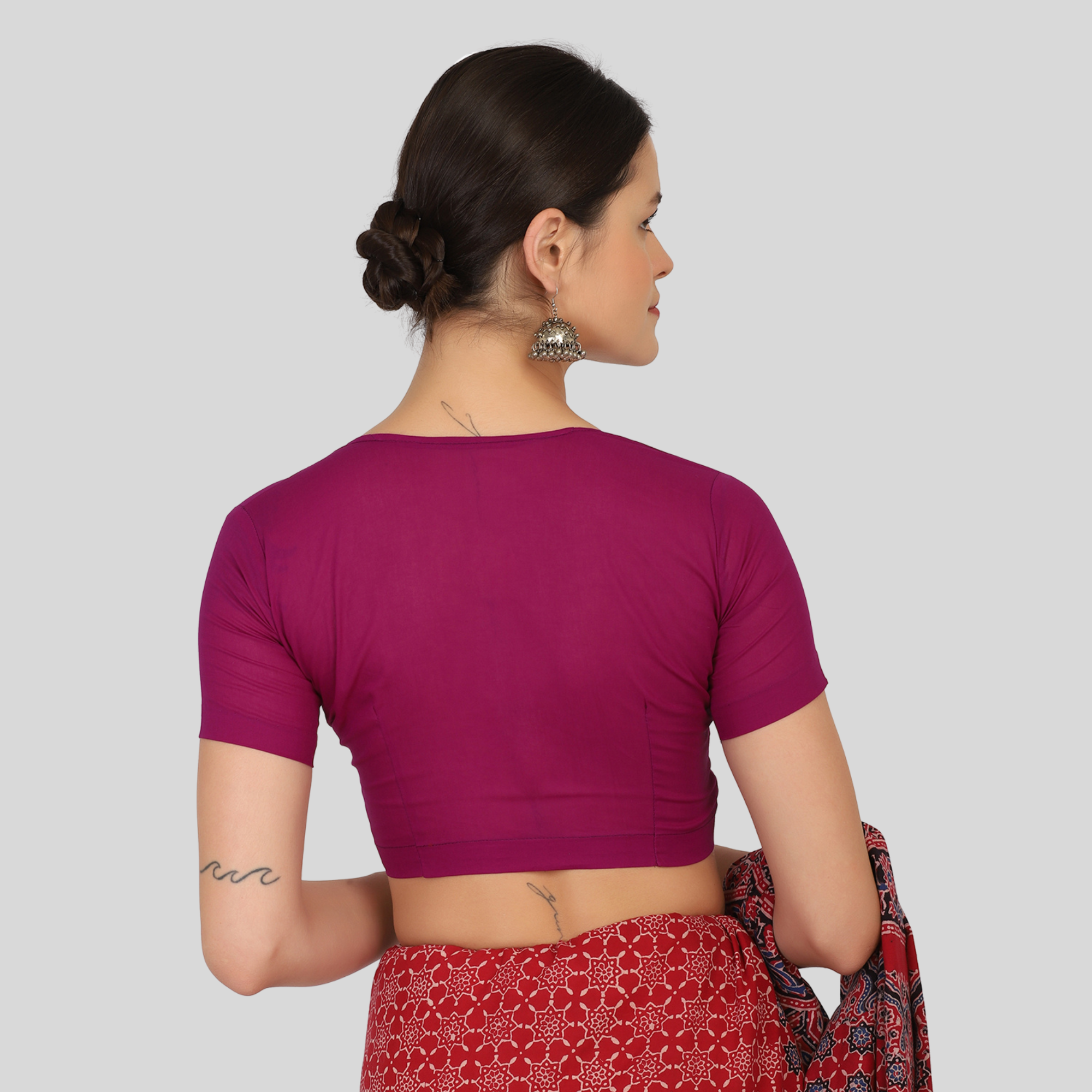 vadamalli high-neck readymade blouse