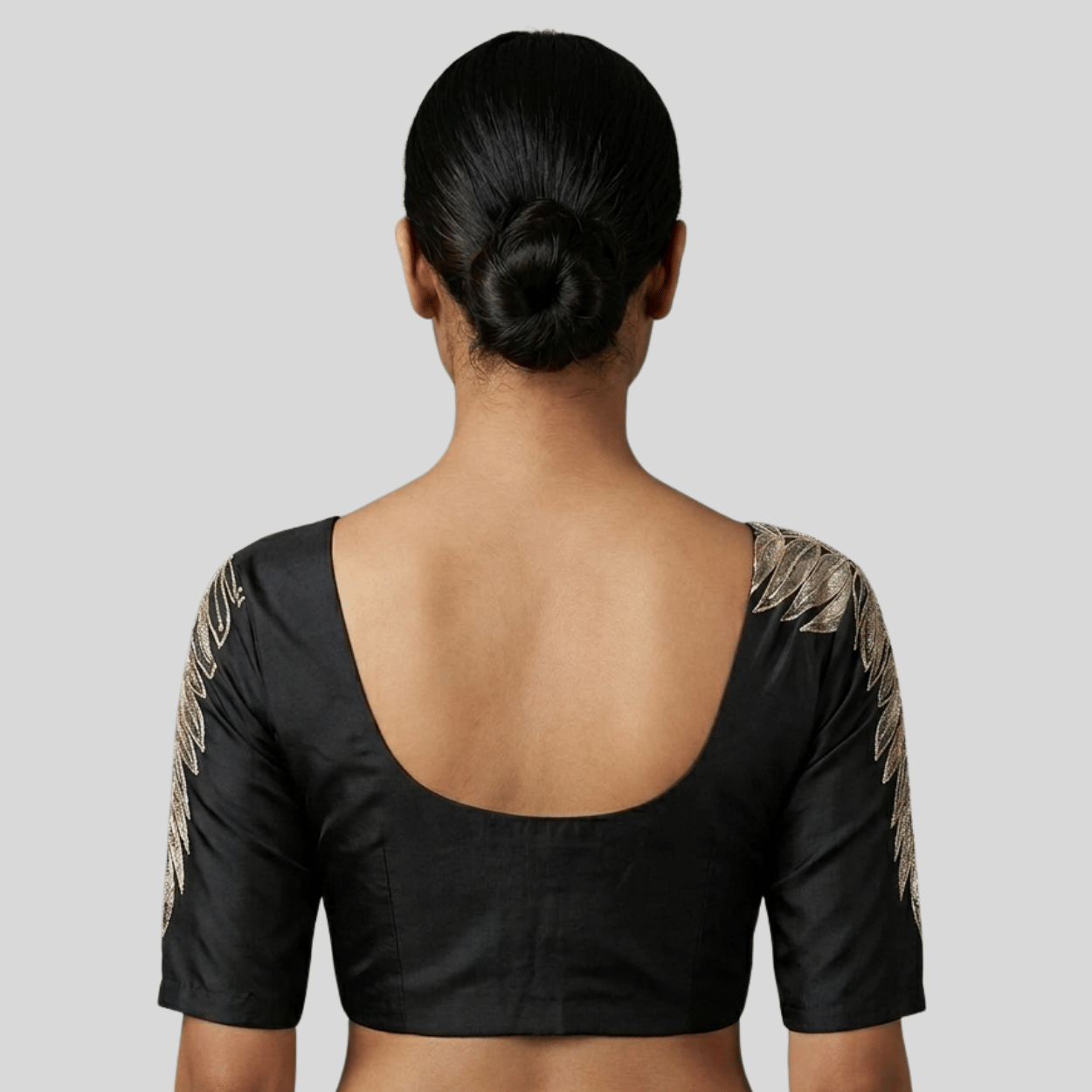 Embroidery Silk Cotton Readymade Blouse, Made To Order