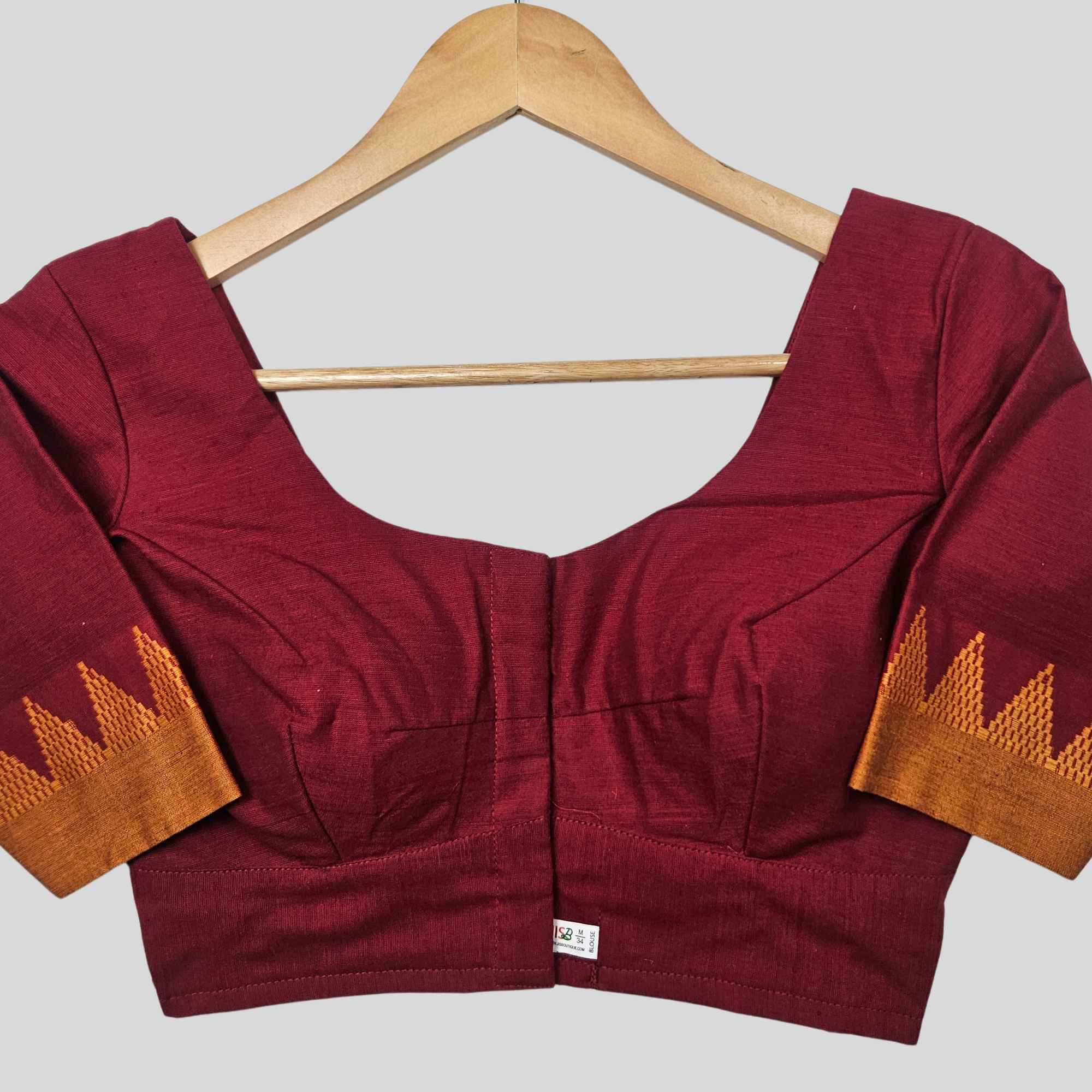 Temple design red blouse