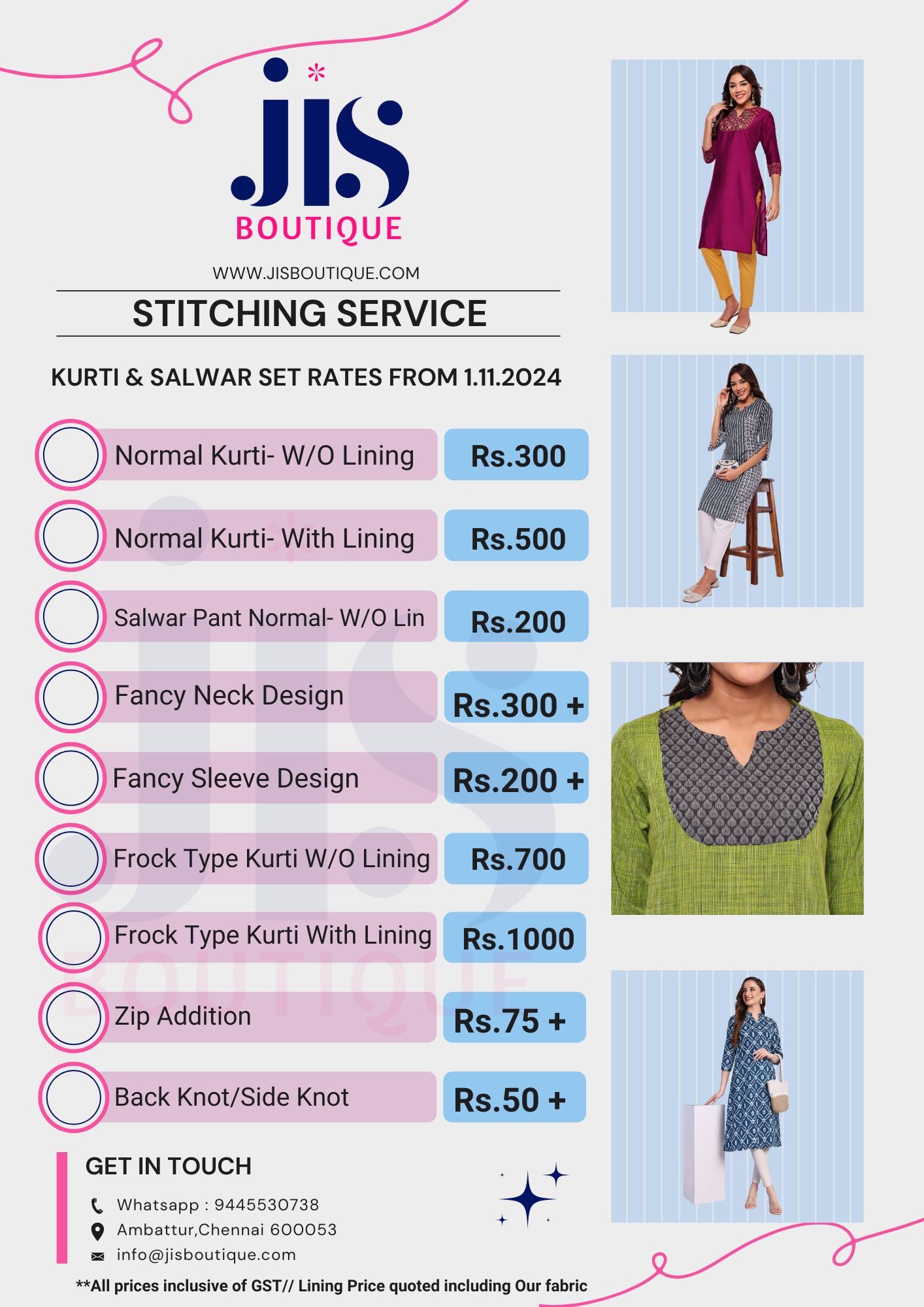 Salwar/Kurti Stitching Service