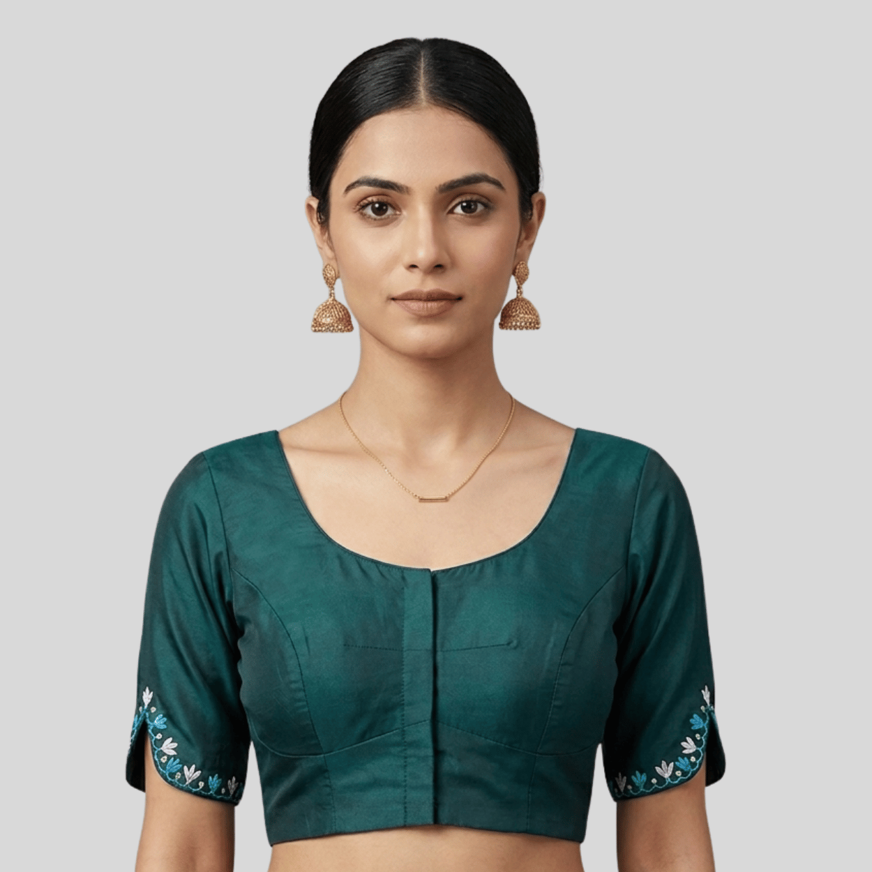 Sleeve  Embroidery Blouse 