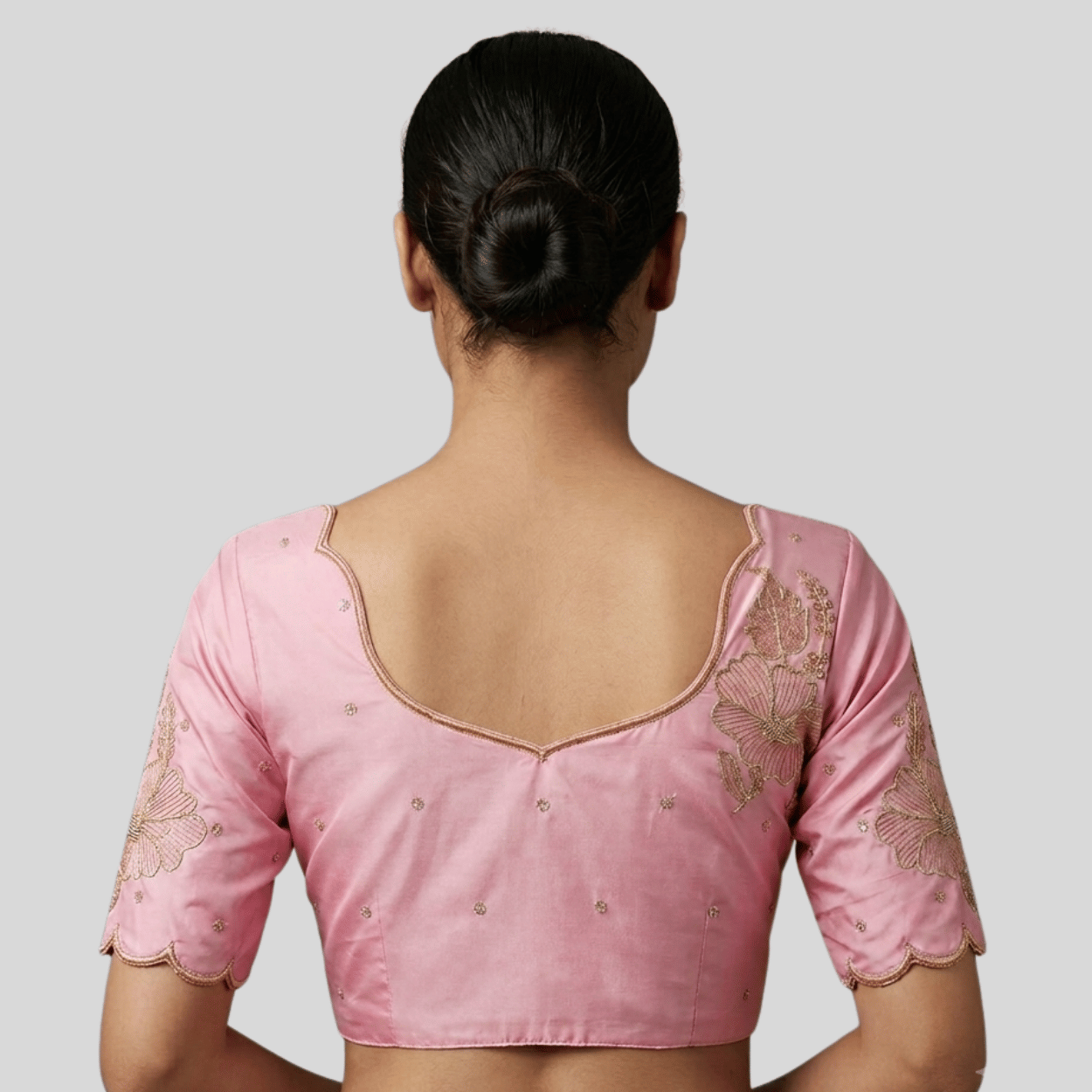 Silk Cotton Embroidery Blouse 