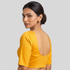 Silk Cotton Readymade Blouse With Elbow Sleeve