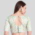 Positional embroidered Green Blouse back open