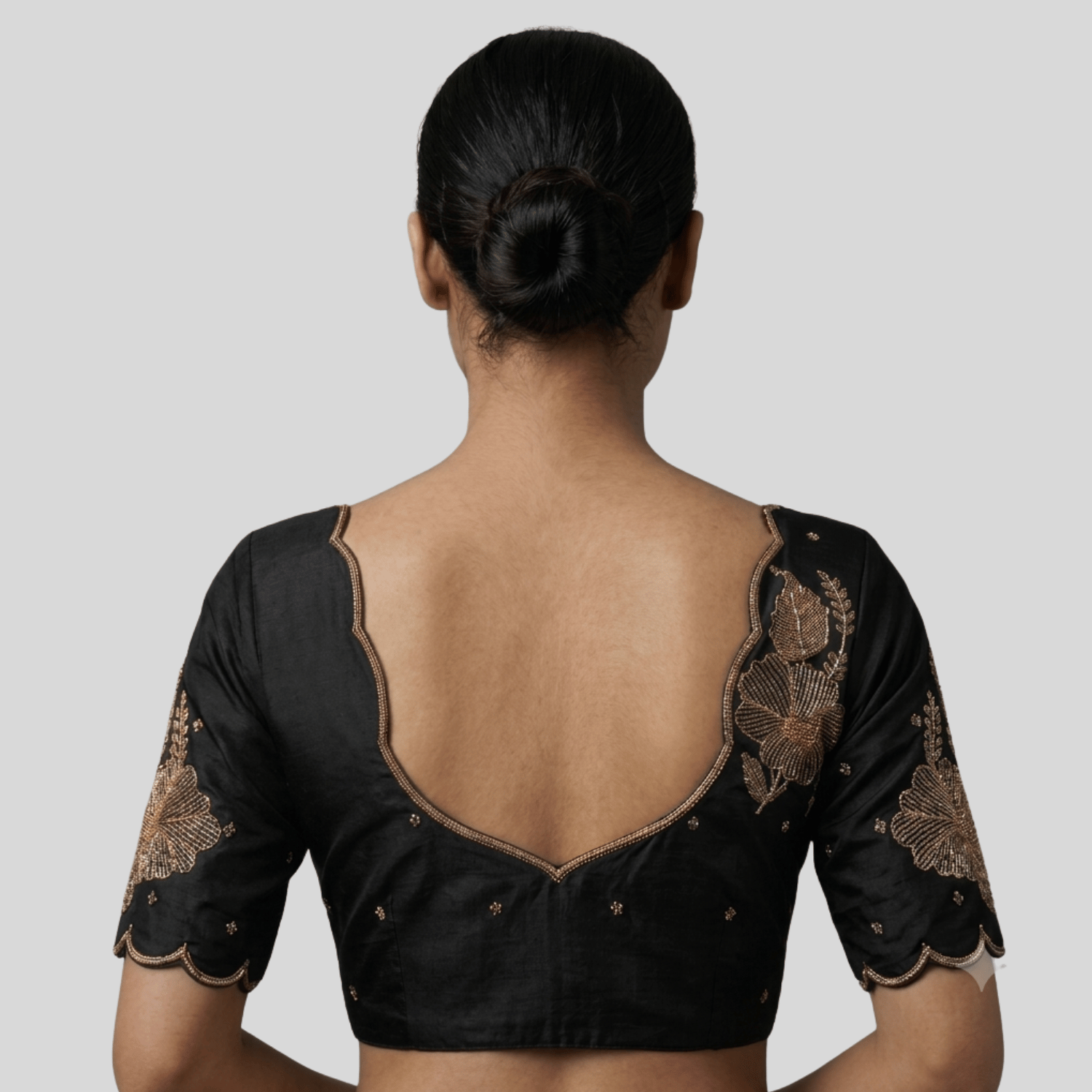 back side hibiscus flower embroidery