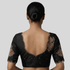 back side hibiscus flower embroidery