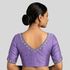 Silk Cotton V-Neck Embroidered Blouse ,Made To Order