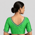 Silk Cotton V-Neck Embroidered Blouse ,Made To Order
