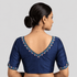 Silk Cotton V-Neck Embroidered Blouse ,Made To Order