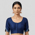 Silk Cotton V-Neck Embroidered Blouse ,Made To Order