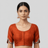 Silk Cotton V-Neck Embroidered Blouse ,Made To Order