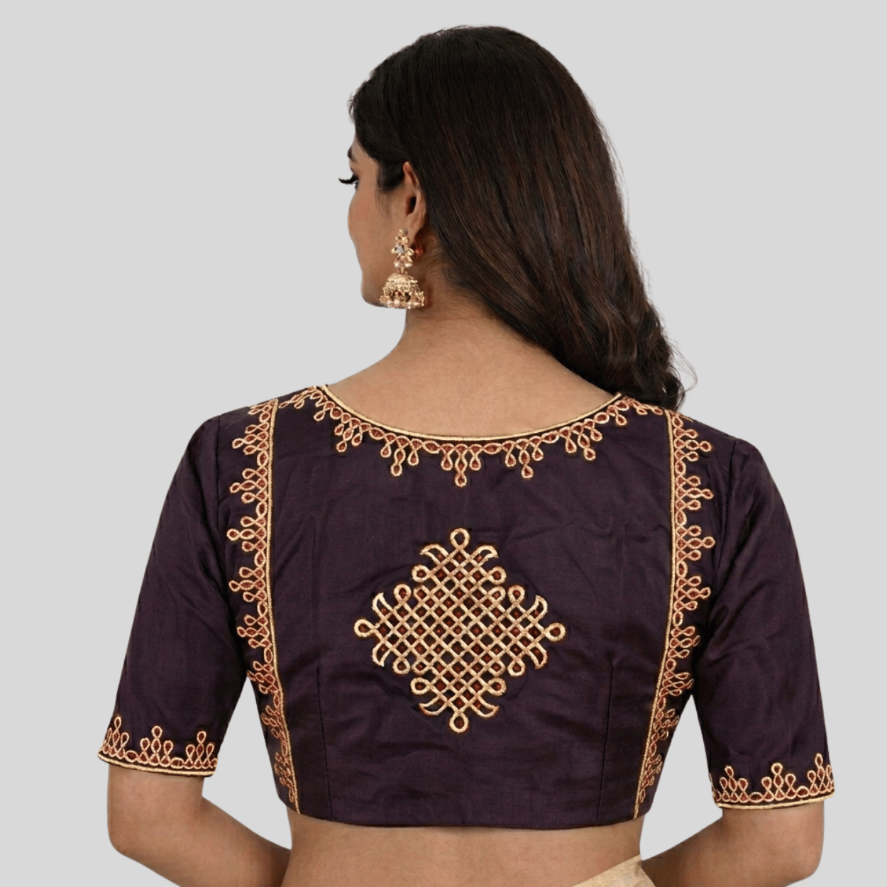  BROWN  EMBROIDERY KOLAM MODEL