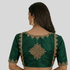 GREEN   KOLAM EMBROIDERY BACK NECK DESIGN 