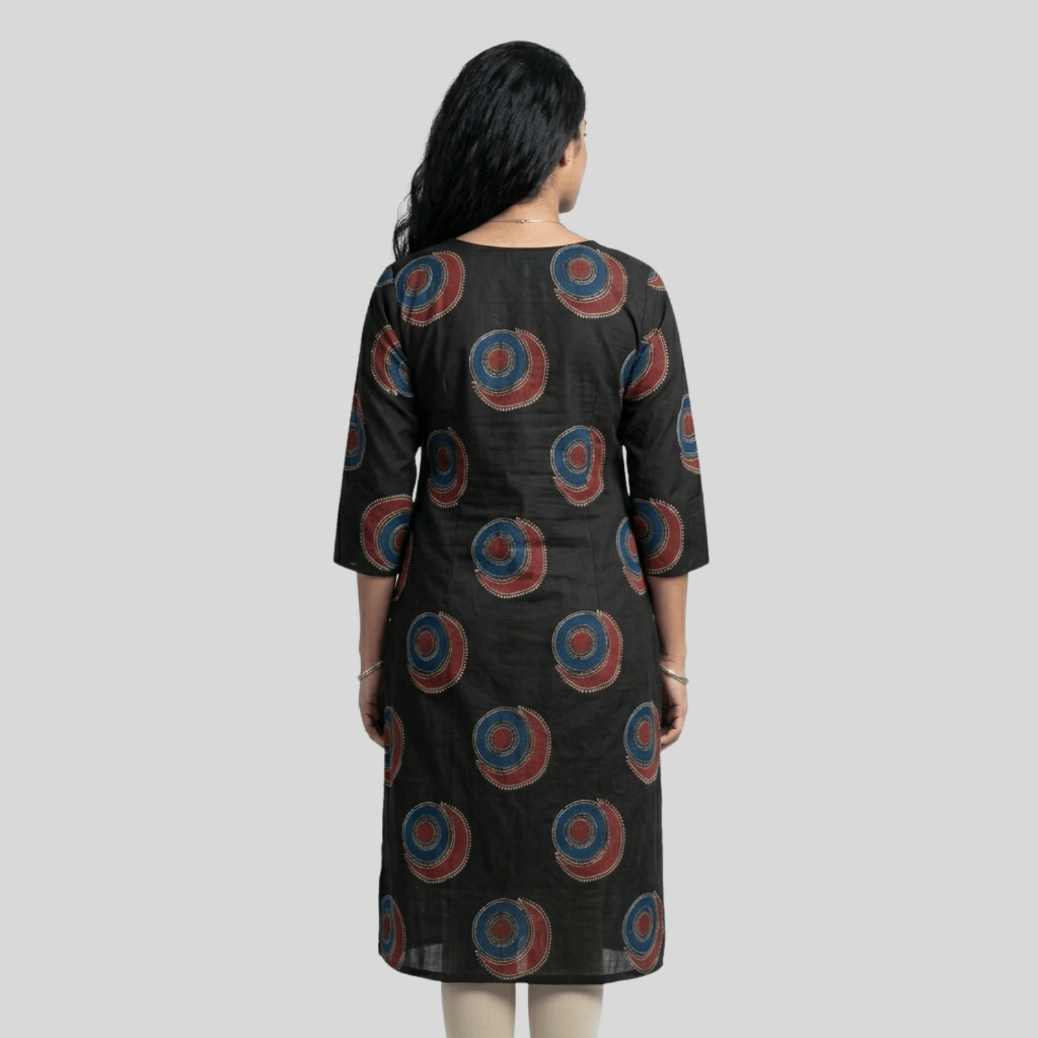Boat Neck Cotton Kurti