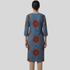 Boat Neck Printed Kurti with Side cut