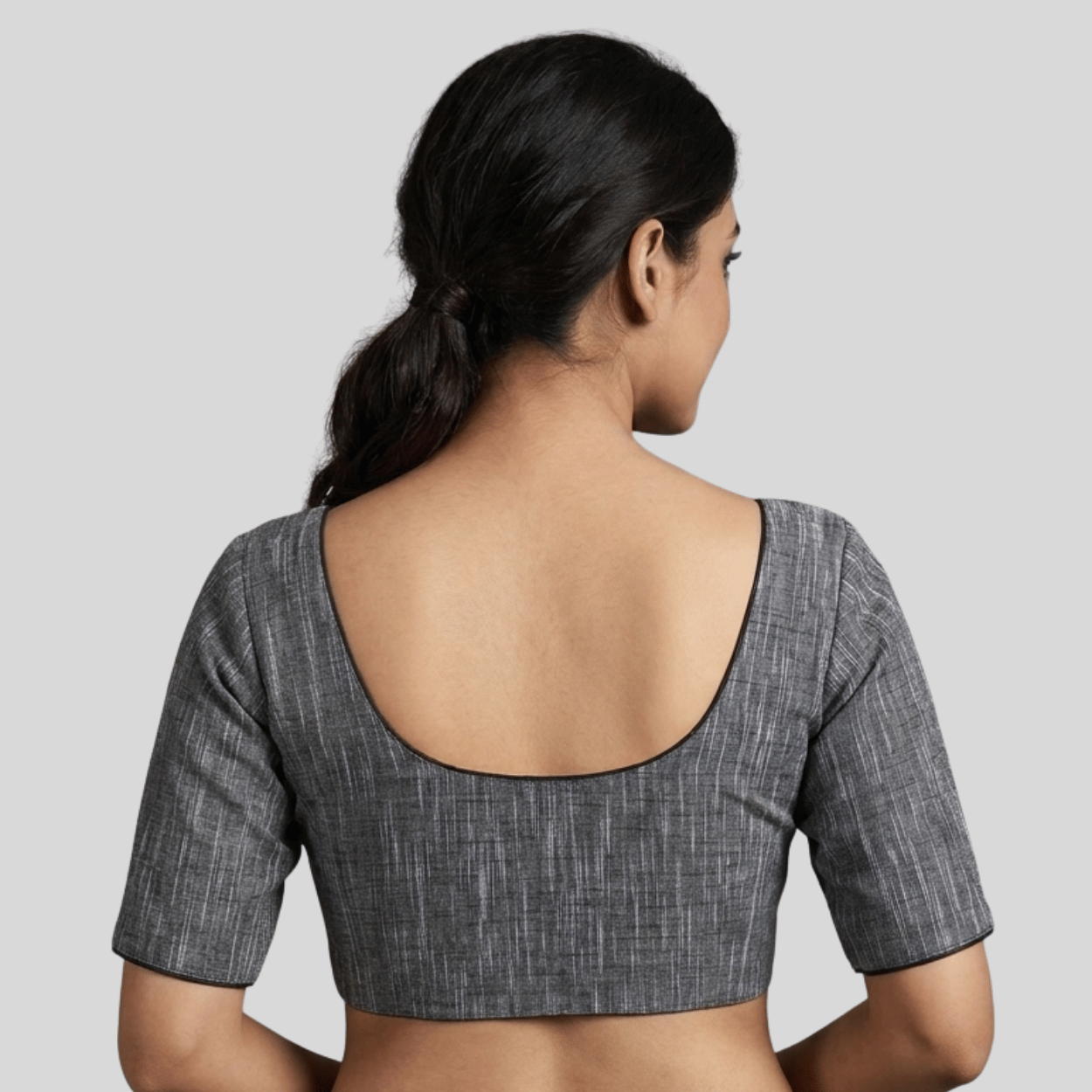 U neck Cotton Readymade Blouse