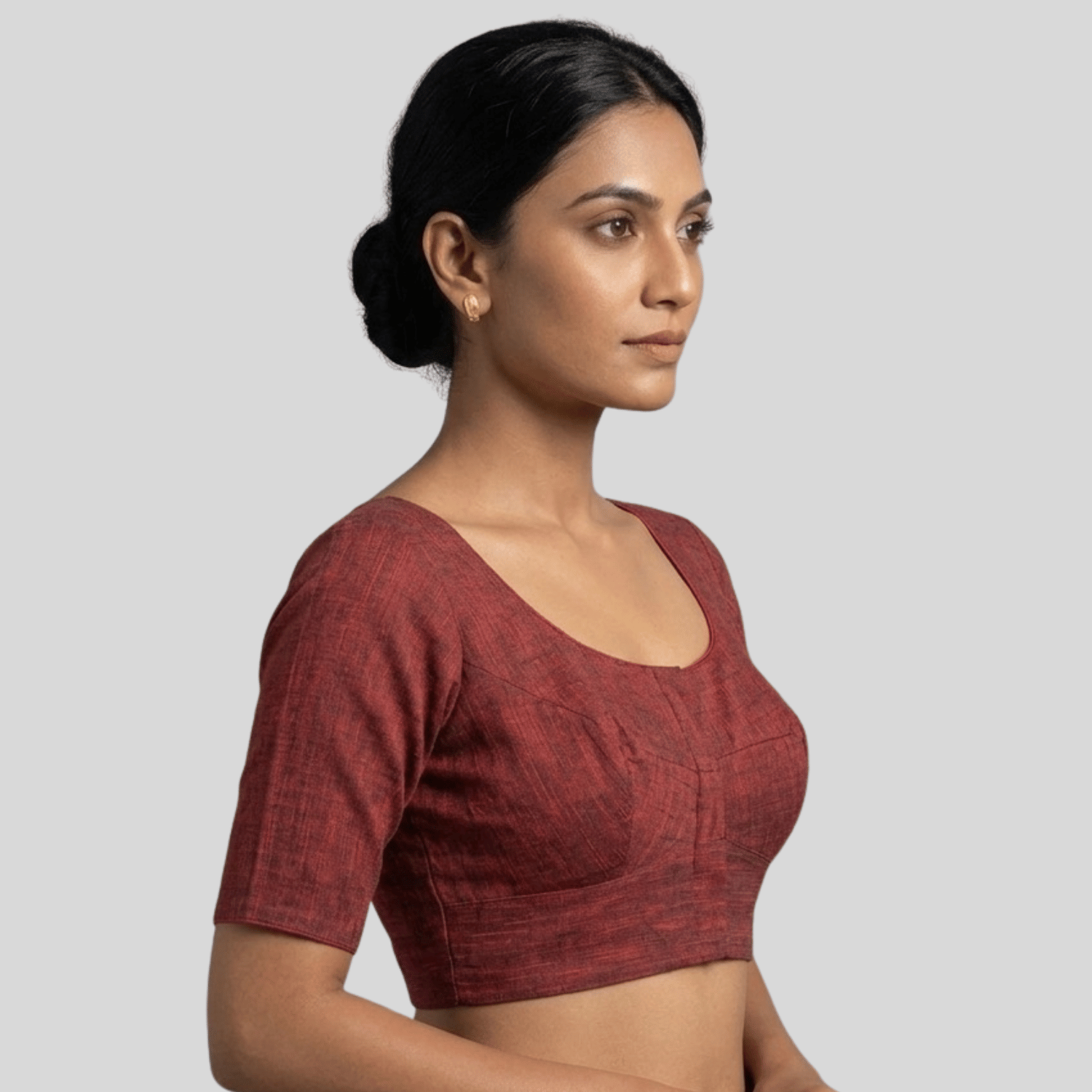 maroon readymade blouse