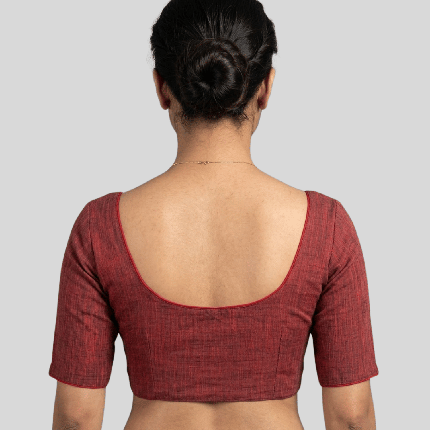 u neck design with piping