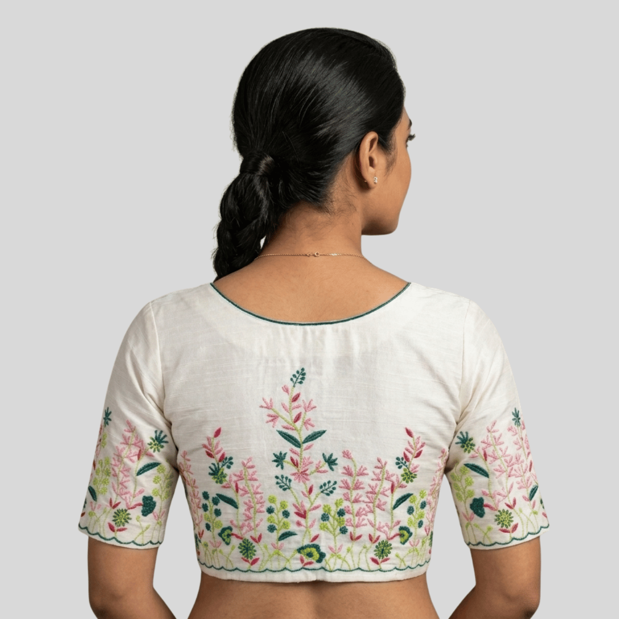 JISB All over Computer Embroidery Blouse
