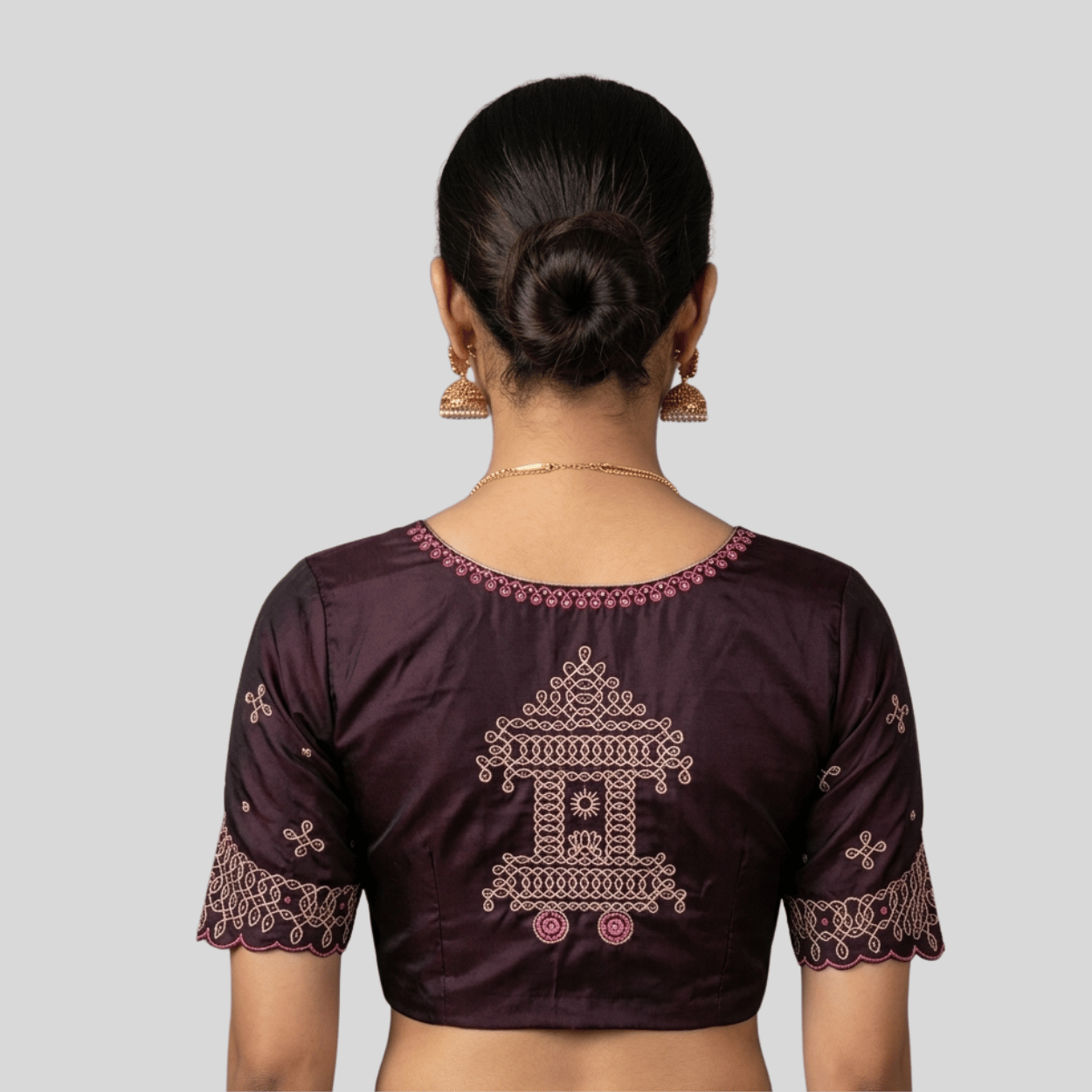 maroon blouse 